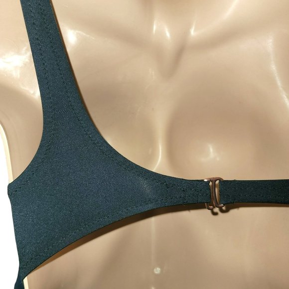 Shade & Shore Black Swimsuit Cheeky One Shoulder One Piece Bikini Medium Jj3400 - Picture 13 of 13